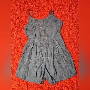 LOFT Chambray Denim Romper